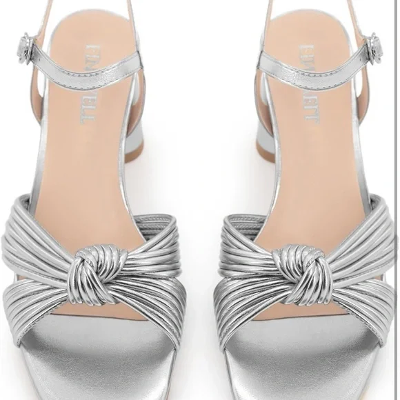 Chic Silver Strappy Heels - Picture 6 of 6